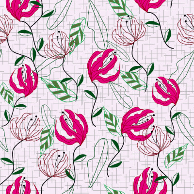 red flowers